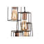 Leatrice 4-Light Industrial Style Cage Black Copper Cluster Pendant