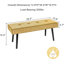 Banc rembourré 39,4 po Velours côtelé-1170276524