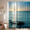 Rideau de douche avec 12 crochets Sea Shore