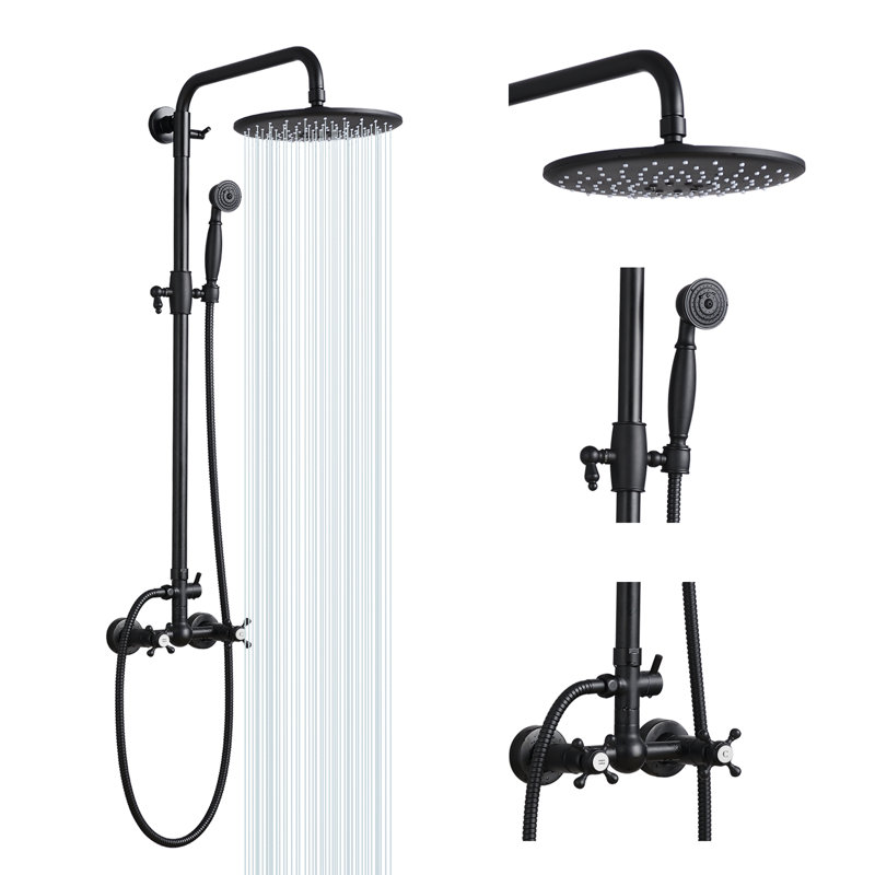 Shower System, Wall Mounted Adjustable Shower Faucet