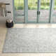 Cait Oriental Handmade Tufted Wool/Silk Denim/Taupe/Ivory Area Rug