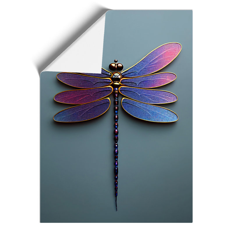 Precious Dragonfly - Wall Art, Paper, 59.4cm H x 42cm W, No Matte
