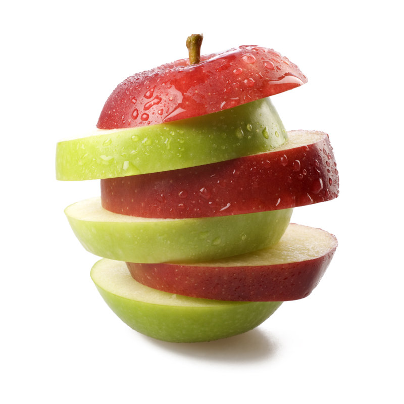 Apple Slices by Studio-fi - Wrapped Canvas Print, 76cm H x 76cm W x 3.8cm D