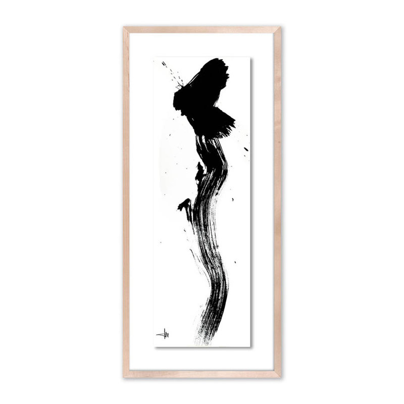 Frivolous Print by Johan Gert Manschot, Natural, 40" H x 18" W x 2.5" D
