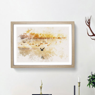 Birds on the Beach - Framed Print