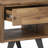 Lowry 22"W Solid Acacia Wood Modern Industrial Square End Table with Drawer, Open Shelf and Angled Legs-1072393533