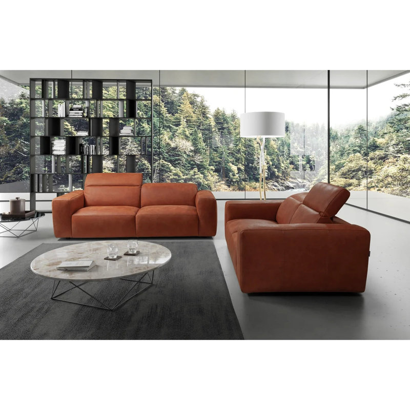 Aitlin, Cuir véritable orange