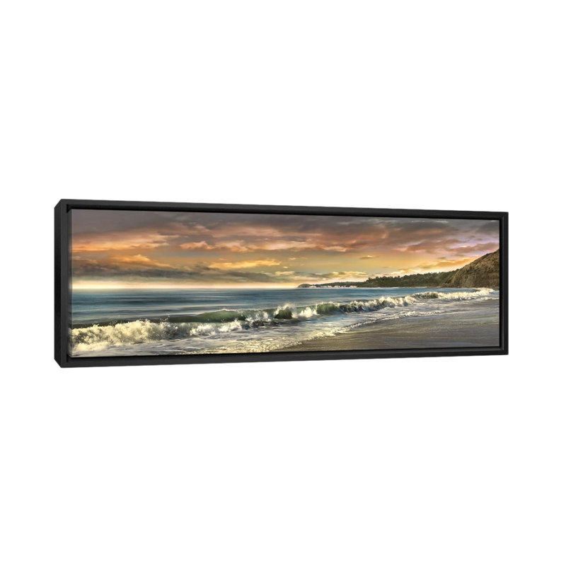Warm Sunset by Mike Calascibetta - Wrapped Canvas Panoramic Gallery-Wrapped Canvas Giclée, 12" H x 36" W x 1.5" D
