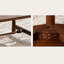 Table basse elliptique de style rétro