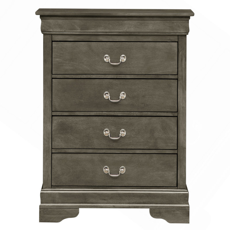 Coffre de rangement gris élégant, Gris