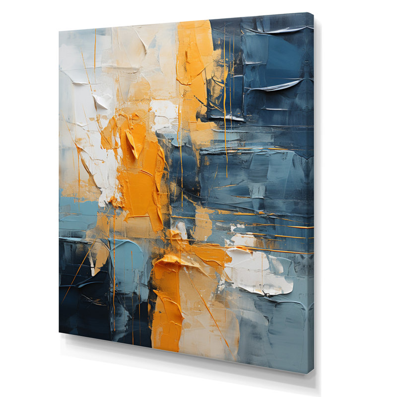 Abstract Layers II sur impression sur toile, H 20 po x l 12 po x P 1 po, Toile tendue