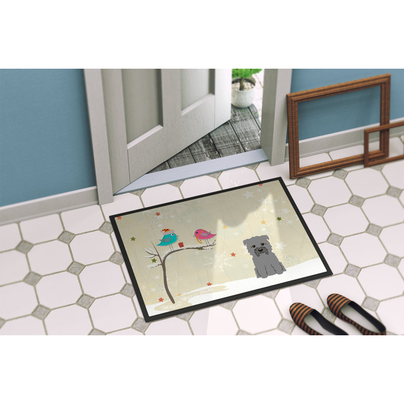 Paillasson Humboldt, Rectangle 1 pi 6 po x 2 pi 3 po, Gris / Beige
