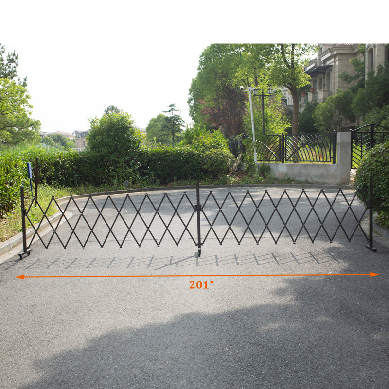 Clôture en métal brun H 40,74 po x l 200,78 po, H 40,74 po x l 200,78 po x P 14,96 po