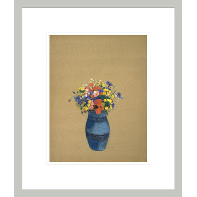 «Vase of Flowers» par Odilon Redon, impression giclée sur cadre