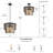Shoshoni 18" W 4-Light Drum Chandelier