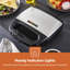 2 Slice Sandwich Maker, Automatic Temperature Control