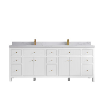 Ensemble de meuble-lavabo double 84 po