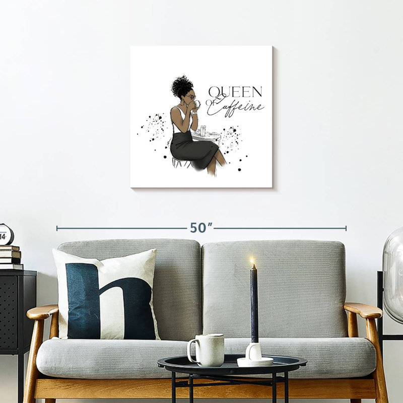 Ketti Queen Caffeine, 24" H x 24" W
