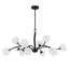 Lustre noir mat 12 lumières Walker