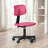 Kids Task Chair with Adjustable Height and Breathable Plastic Seat and Backrest for Home Study or Playroom