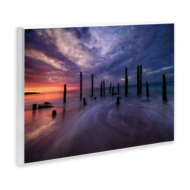 Plaque murale paysage Port Willunga, design par Lincoln Harrison, H 13 po x l 19 po
