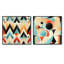 Myles - Ensemble de 2 collages carrés à formes abstraites-101860456-101860454