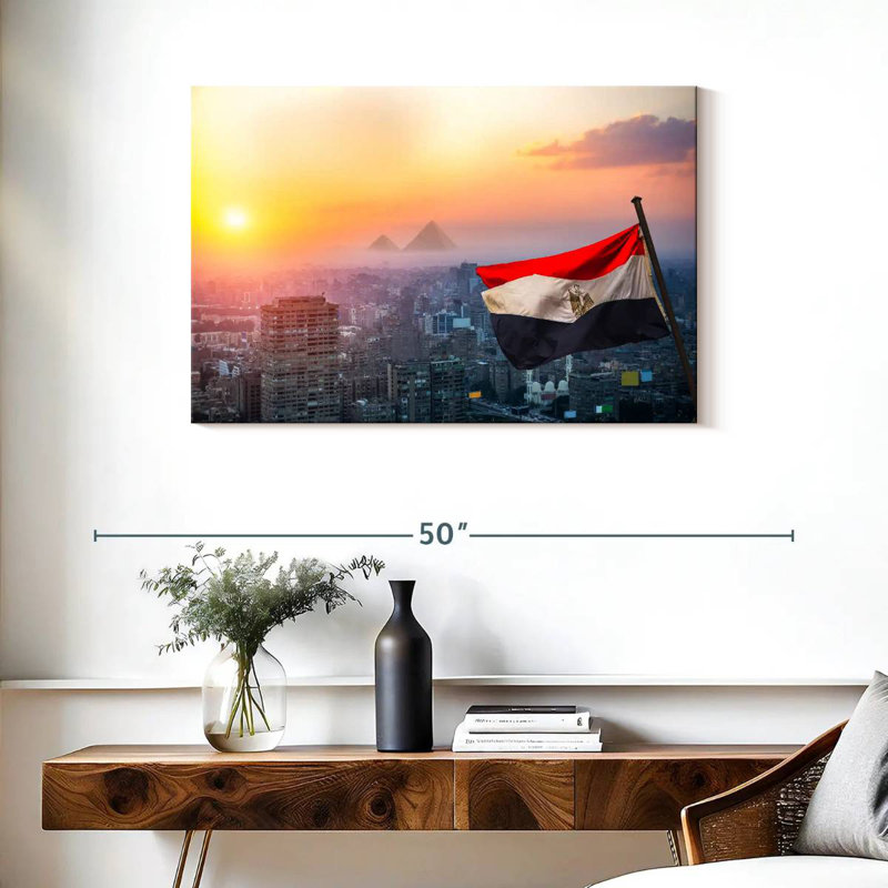 Borges Urban Egypt Flag, 24" H x 36" W