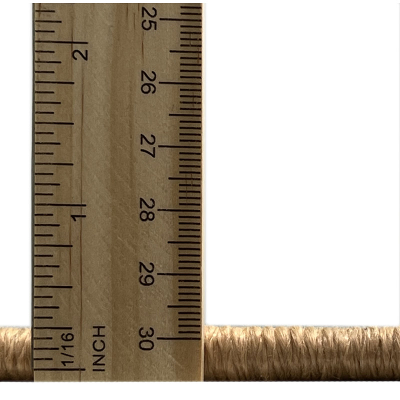 Tapis de zone orange/brun contemporain Julieth, Rond 8 pi