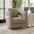 Braydyn 30'' Wide Swivel Accent Chair with an Open Back Cutout-400269427
