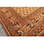 Tapis cachemire orange en laine noué à la main 4 x 6