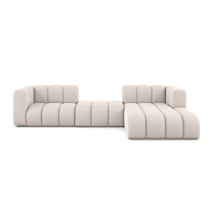3 Seater Velvet Sofa & Chaise