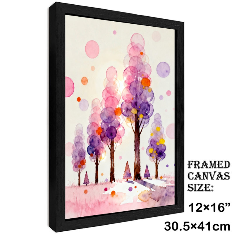 «Black Dream Tree», art mural rétro, impressions de style rétro, H 17 po x l 13 po
