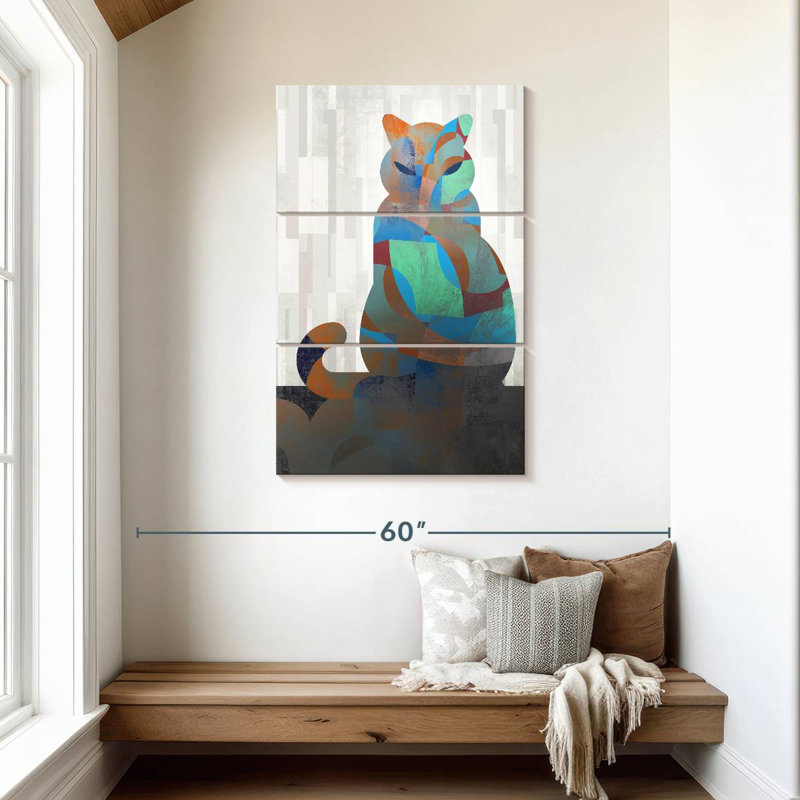 Chat / miaulement, H 45 po x l 28 po