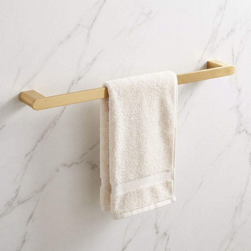 Linear 1 Towel Bar, Brushed Gold