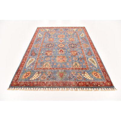 Tapis bleu Johnston