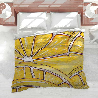 Lemon Bedding Fruit Comforter Modern