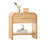 Modern Nightstand Set Of 2 Wooden Bedside Tables With Smooth Rounded Corner Design-223677342
