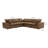 Hadleigh Brown Leather Modular L-sectional