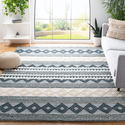Tapis en laine / coton tissé à la main Southwestern