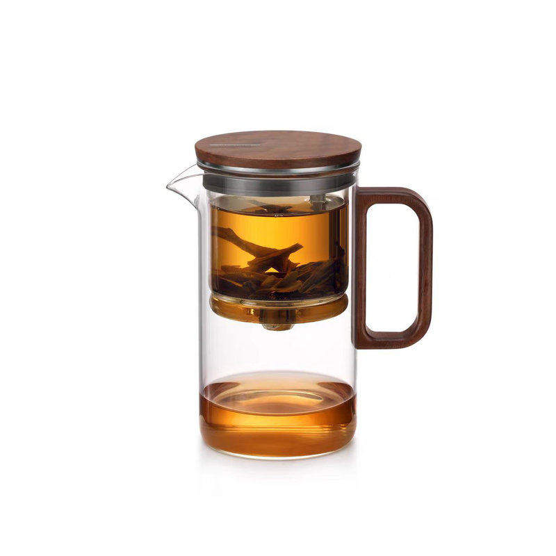 Théière en verre résistant à la chaleur, interrupteur magnétique, boîte-cadeau, 16,9 oz