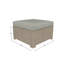 Repose-pieds d'extérieur avec coussins Sunbrella Henri-121508591