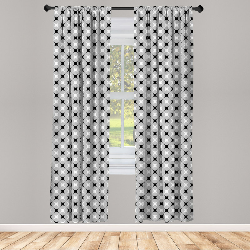 Rideaux 4 panneaux East Urban Home, L 56 po x L 95 po