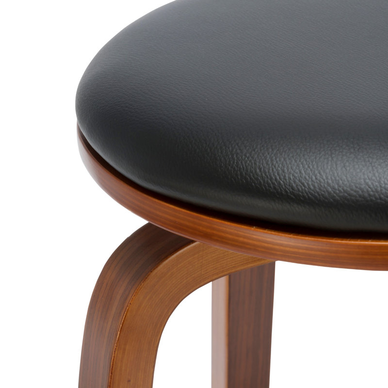 Tabouret de bar rotatif 27,56 po Baela, Noir