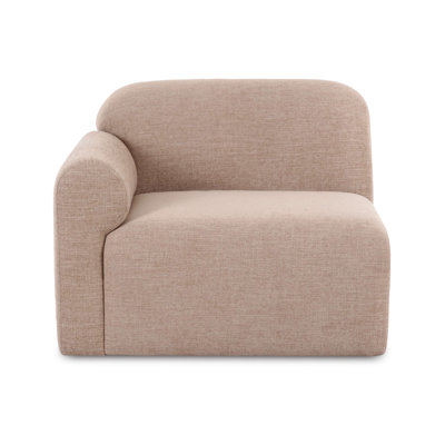 Fauteuil gauche en tissu performant Gorge Tan