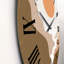 Paysage avec pleine lune dans des tons de terre cuite - horloge murale moderne-60329497
