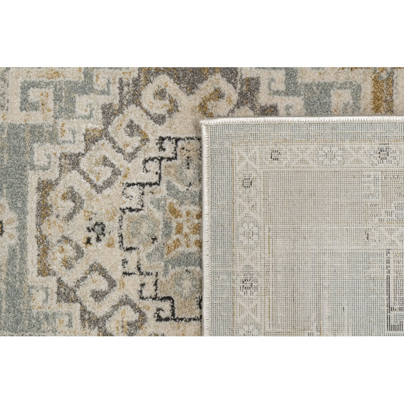 ANNALISE 9.2X12.5 7607-581 BLUE/BEIGE/CREAM, Rectangle 9'2" x 12'5"