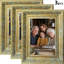 Cadre photo 3 pièces 8 "x 10" style antique antique avec fixation murale ou table