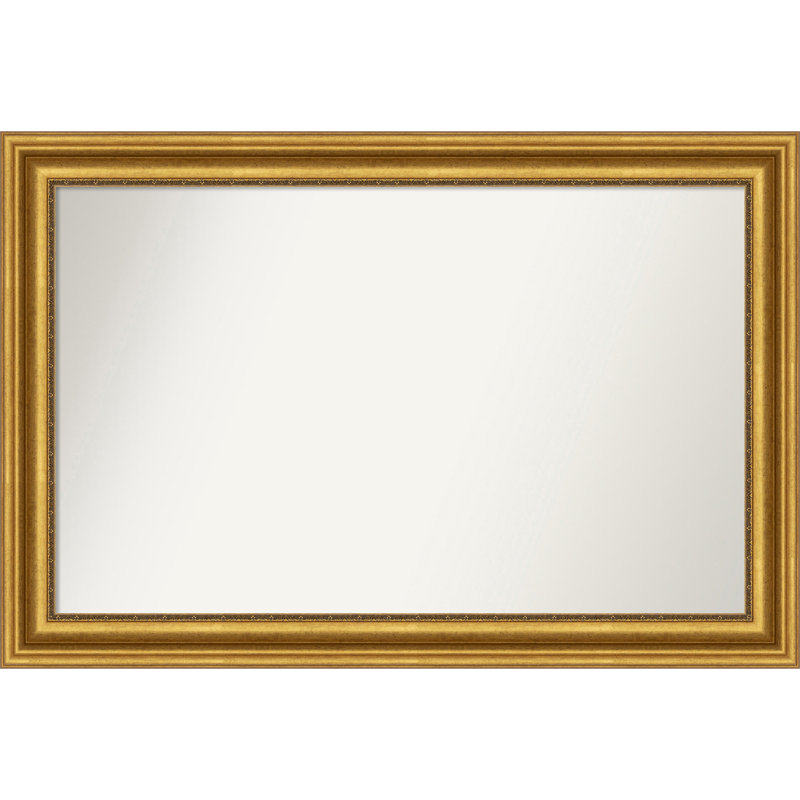 Miroir de salle de bain Jashawna, 30,75 po x 45,75 po, Doré
