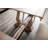 90" W Transitional Dining Table, Distressed Natural