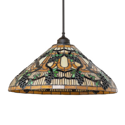 Luminaire suspendu conique 1 lumière Jewel